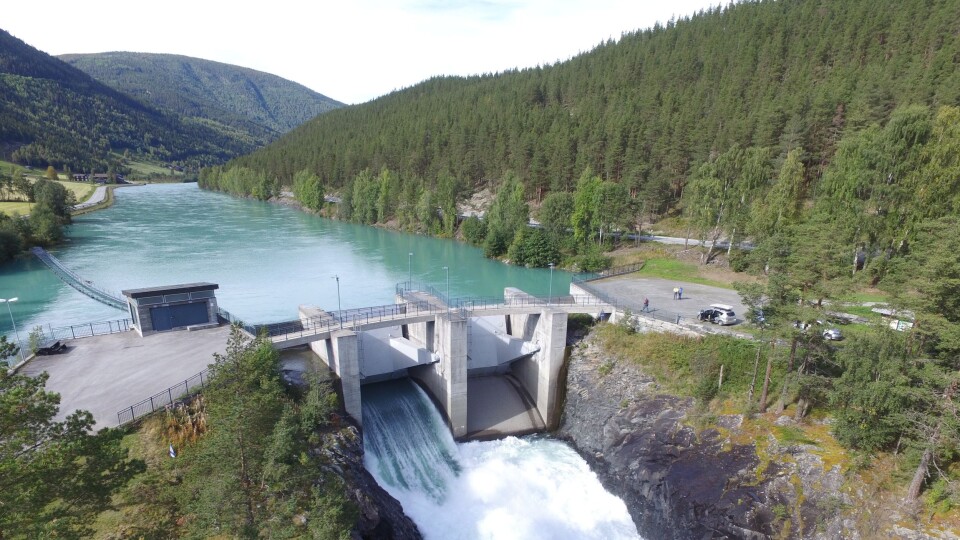 Inntaksområde for Nedre Otta er ved Eidefossen.