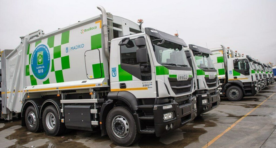 Madrid har anskaffet 109 Iveco Stralis med motorer for komprimert naturgass til byrenovasjon.