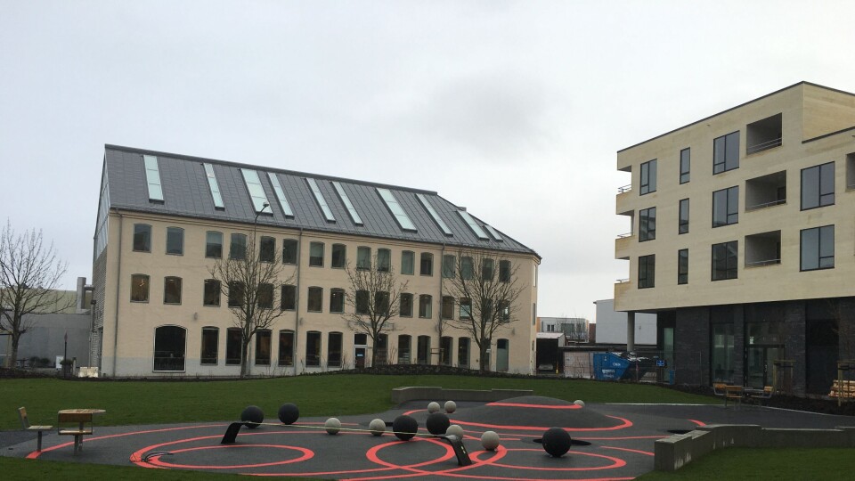 Lokalsenteret og kvartalslek i prosjektet 5 ° Øst i Stavanger.