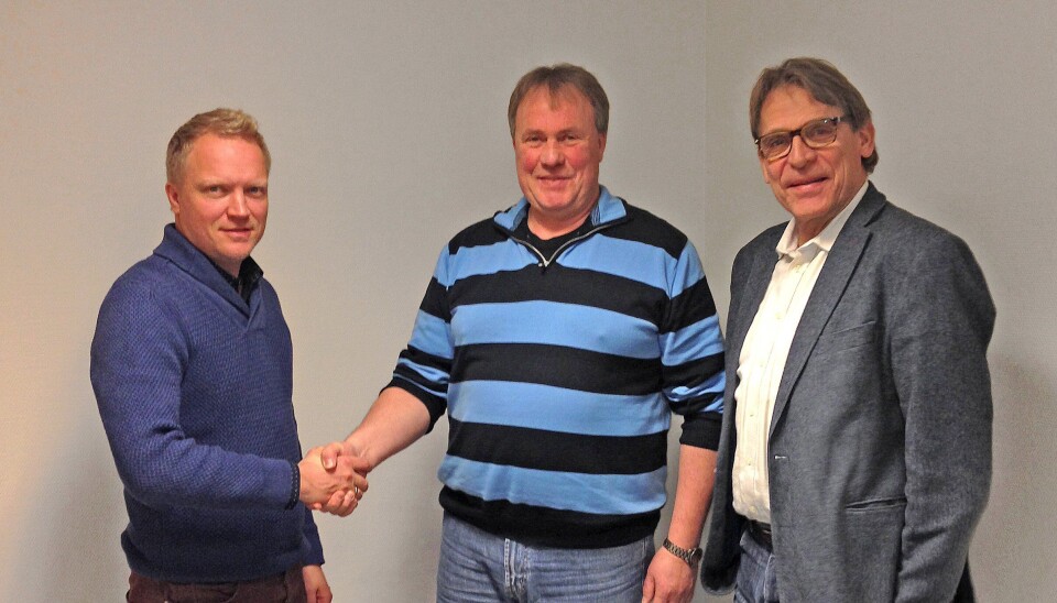 Administrerende direktør Even Leira i GK Elektro, daglig leder Tor-Kristian Steffenakk i Installatøren AS og konsernsjef Jon Valen-Sendstad i GK Konsern AS.