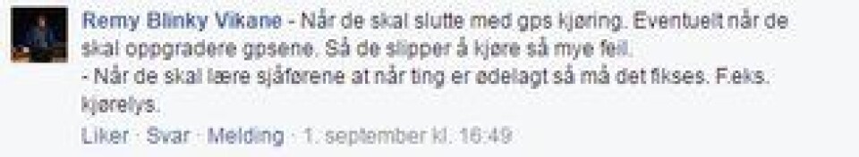 - Nei, vi stjeler ikke diesel