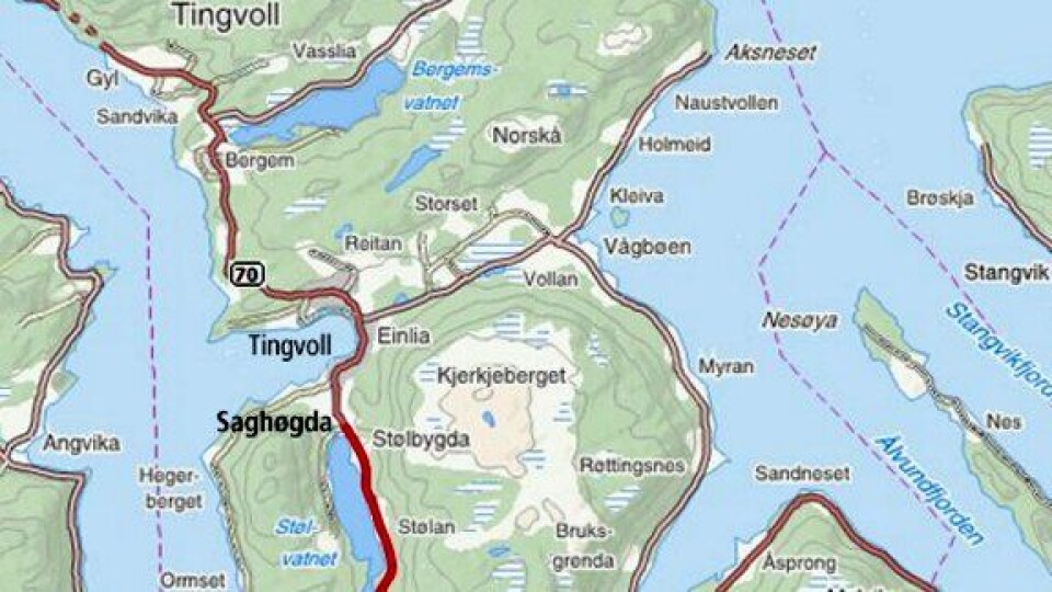 Rv. 70 Håkkåssaga-Saghøgda utlyst