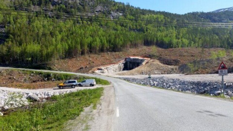 Arbeidene med forskjæring og riggområde ble gjort i vinter. Drivingen av tunnelen starter etter planen i løpet av høsten.