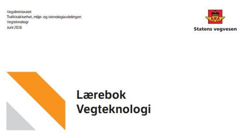 Ny lærebok i vegteknologi