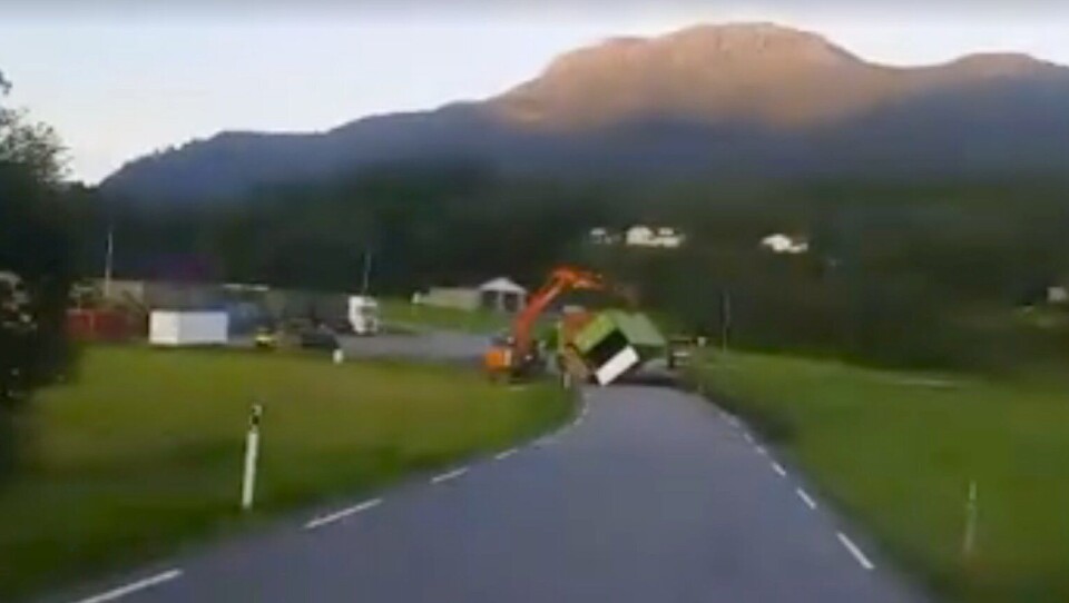 Gravemaskin berger vogntog