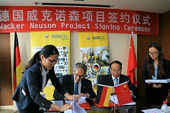Wacker Neuson bygger i Kina