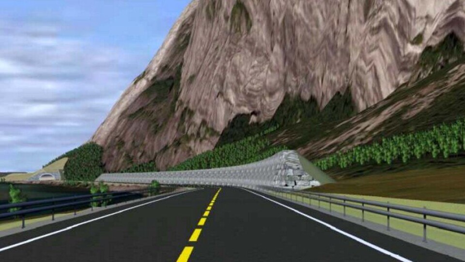 Ved Dølsteinfonna skal det bygges en voll som er 6 meter høyere enn veibanen.