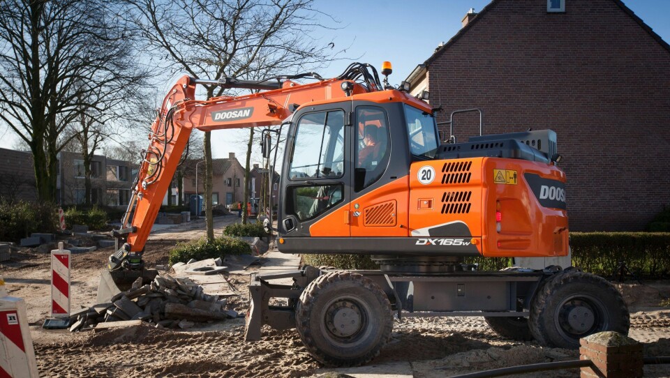 DX165W-5 Steg IV hjulgraver fra Doosan Bobcat EMEA.