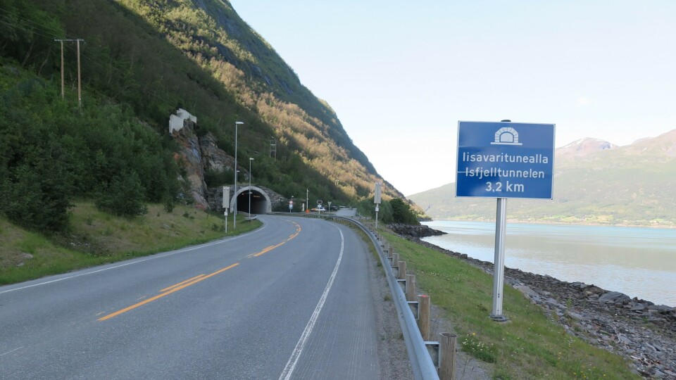 Isfjelltunnelen er en av seks tunneler som skal oppgraderes. Se listen nederst i artikkelen.