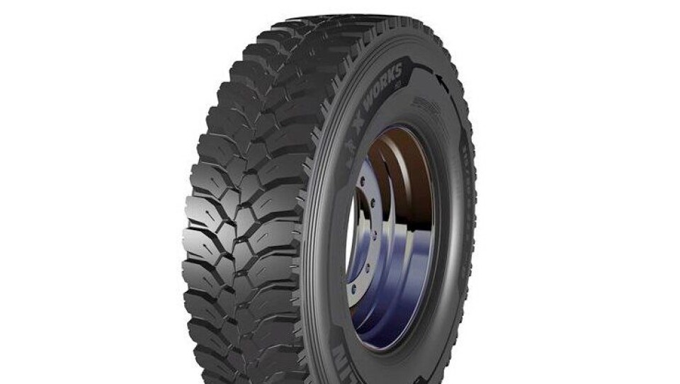 Michelin XWorksHD Drive kommer i mai og er laget for bruk på bygge- og anleggsplasser.