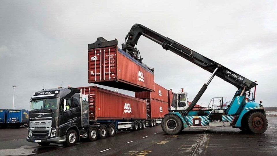 Trekkvogn med 750 tonn totalvekt