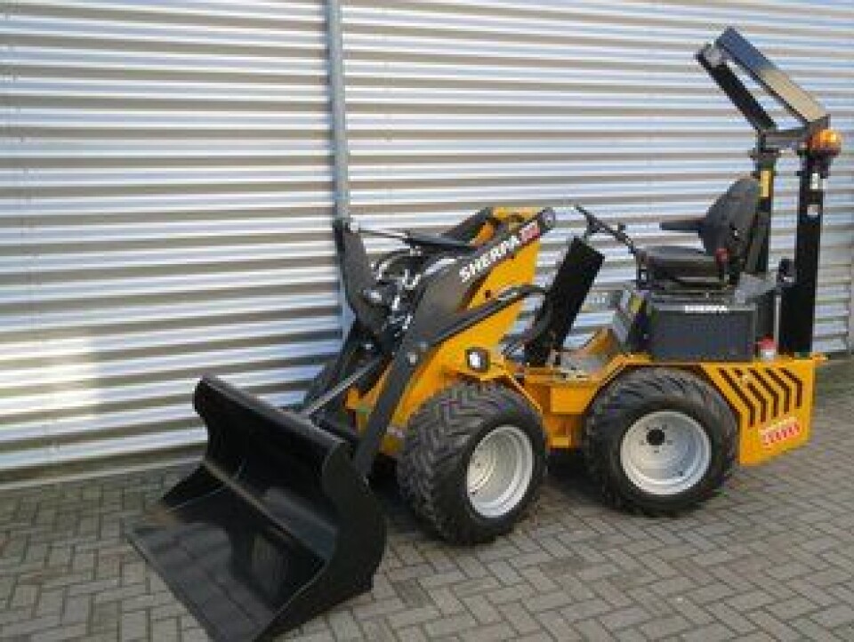 Sherpa 300 er den største minilasteren til den nederlandske produsenten, Hanenberg Materieel BV.