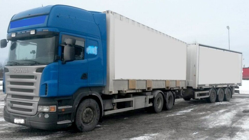 Stoppet med usikret container
