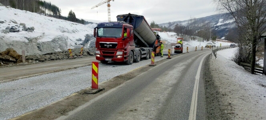 Rekordtidlig asfaltering i Gudbrandsdalen