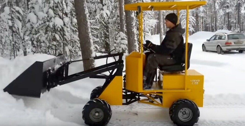 Hjemmelaget elektrisk hjullaster