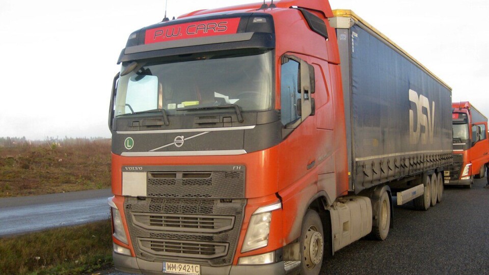 Denne transporten er en av mange som er anmeldt de siste årene av Statens vegvesen for ulovlig kabotasje i Norge.