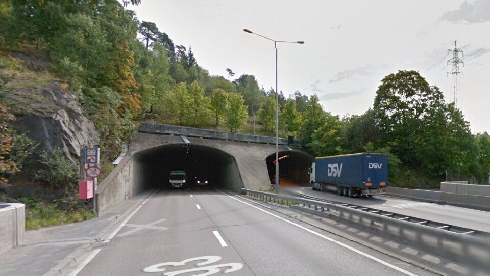 Brynstunnelen har to løp. 70.000 biler passerer per døgn i snitt.