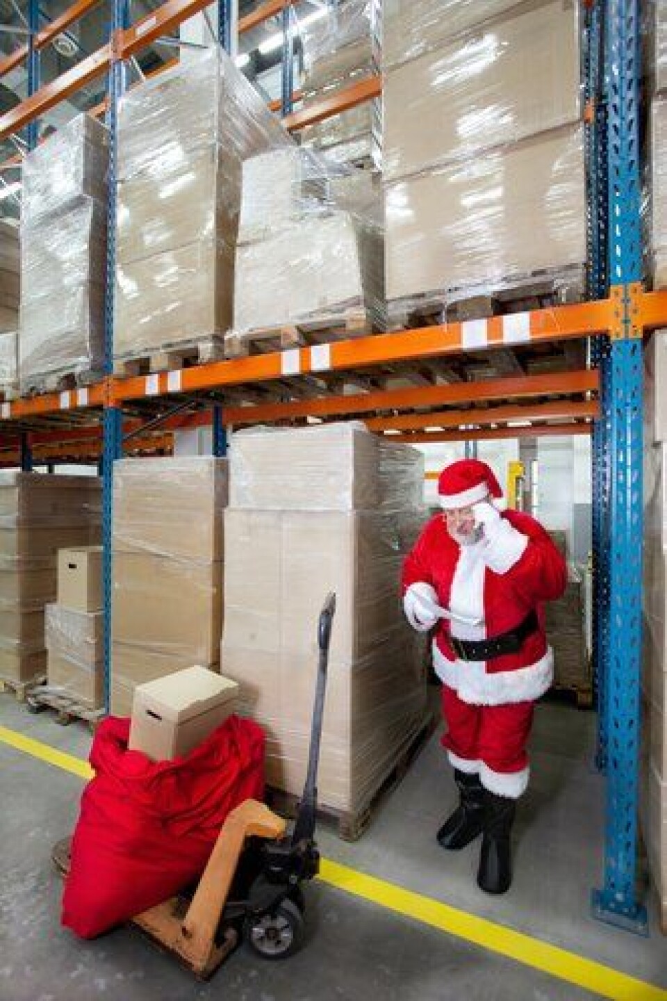 Julenissen gjør trolig svært gode foreberedelser før selve leveransedagen.