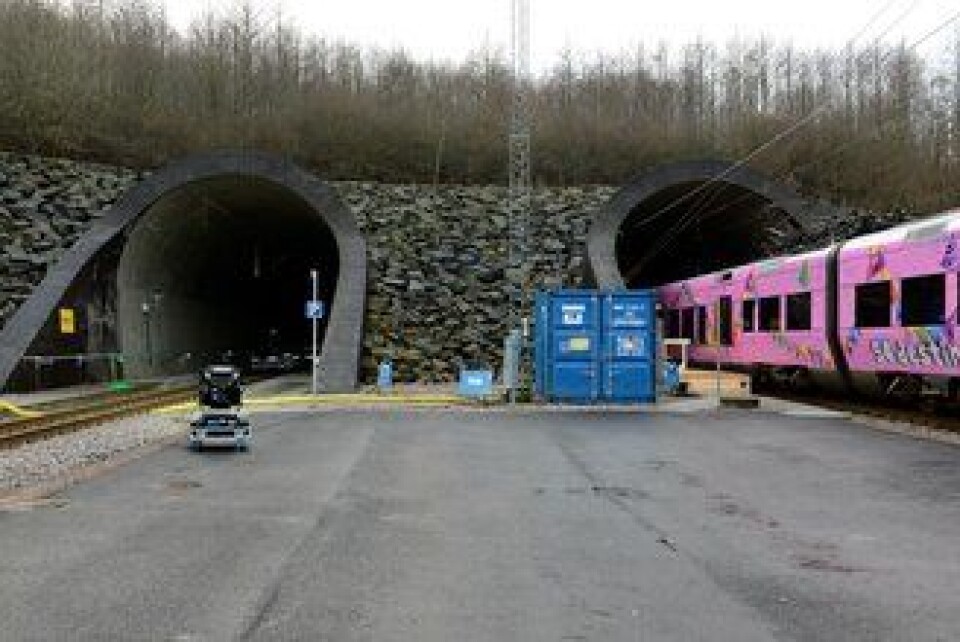 Fra den nordre tunnelåpningen.