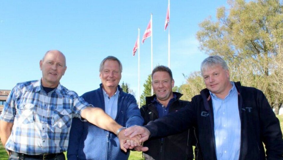 Leif Grimsrud AS på laget, her representert ved Asle M. Berg og Martin Grimsrud.