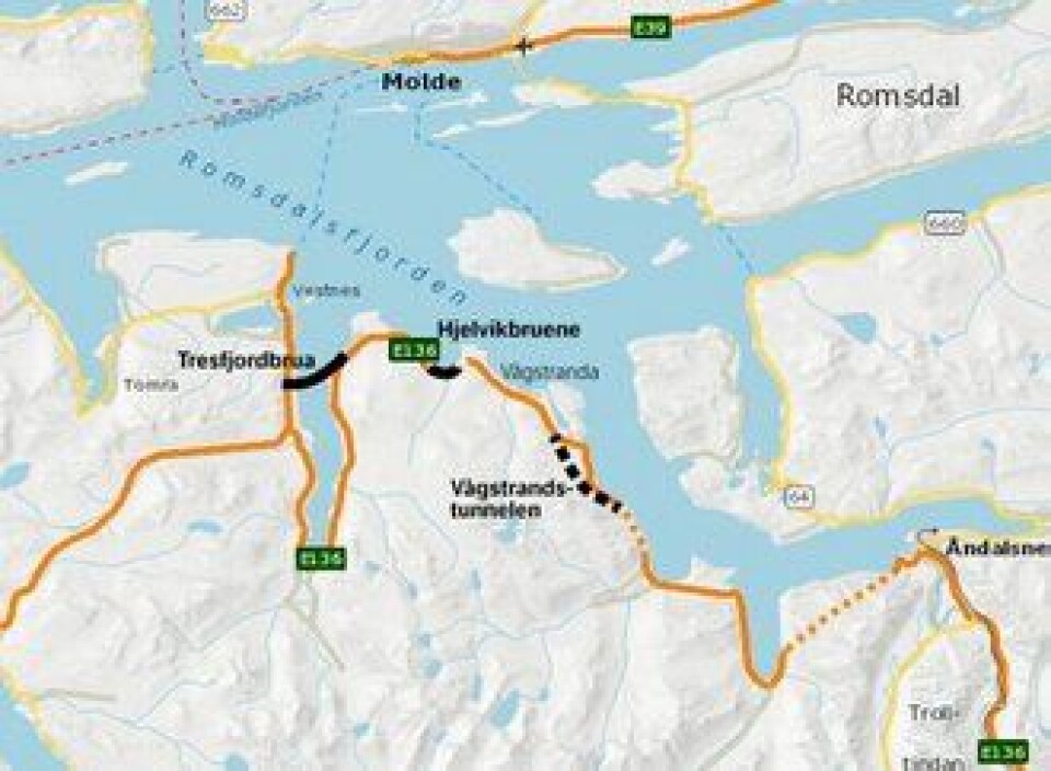 De kjørende sparer mange kilometer med den nye brua. De kjørende sparer mange kilometer med den nye brua.