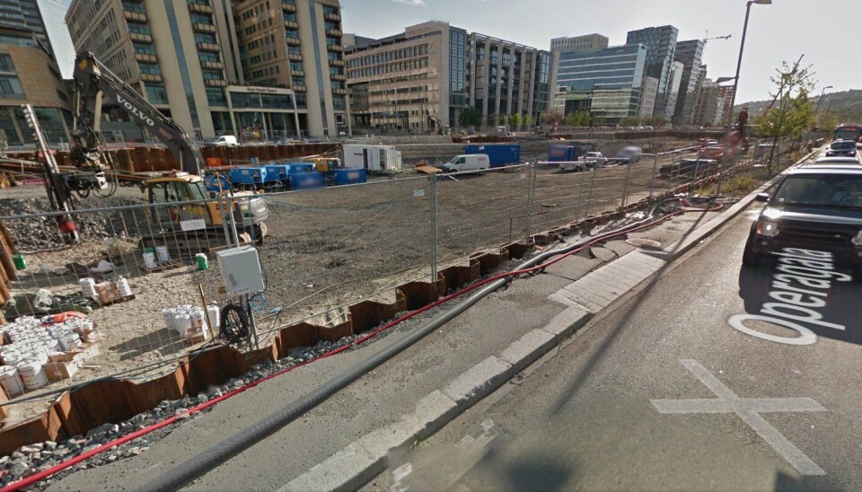 Her rett innenfor Operhuset i Oslo skal det nye hovedbiblioteket bygges. Når det blir ferdig er uvisst.