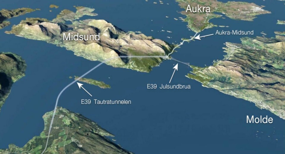 Tautratuennelen under Romsdalsfjorden er en del av prjosjektet fergefri E39.