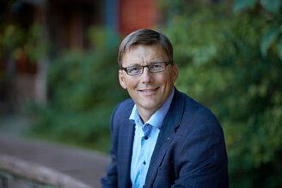 konsernsjef i AF Gruppen, Pål Egil Rønn, kunne presentere en kvartalsrapport med rekordomsetning fredag.