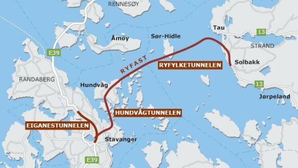 Kontraktene på elektroarbeider i Ryfylketunnelen, Eiganestunnelen og Hundvågtunnelen antas til sammen å bli på ca. 600 mill. kroner.