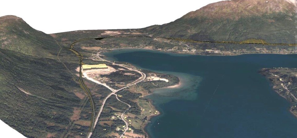 Her skal ny E8 gå forbi Ramfjord - på østre side - ikke vastre som Statens vegvesen og mange andre ønsket.
