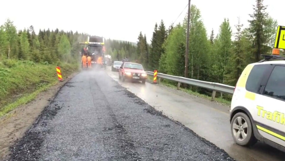 40 punkterte etter asfalt-blemme