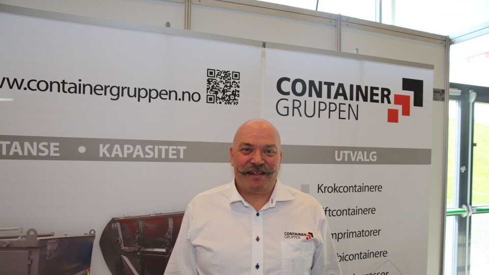 Bjørnulf Hansen i Containergruppen Norge på Transportmessa 2015.