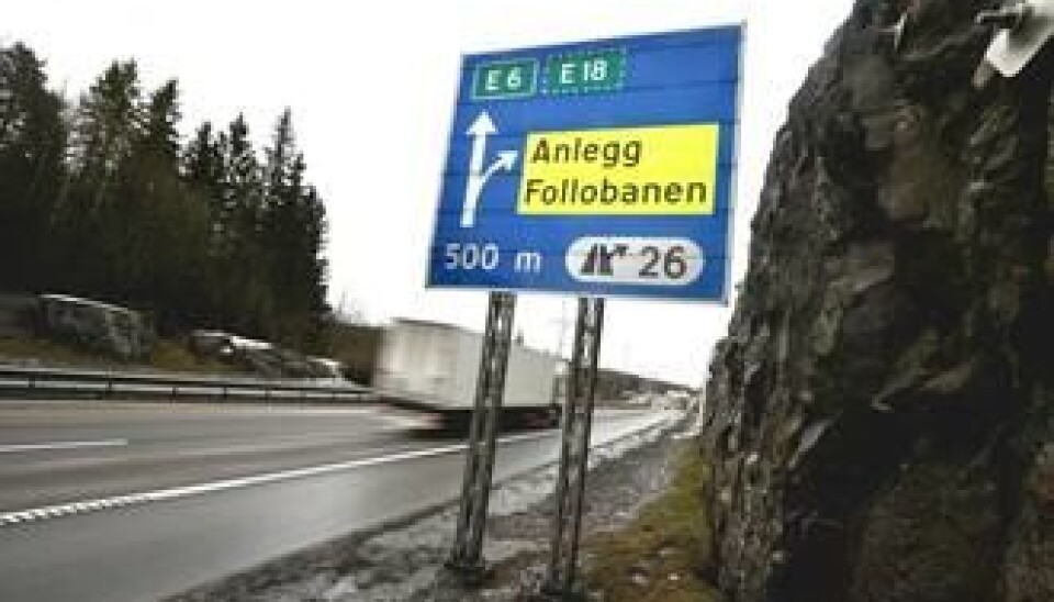 Riggområdet ligger rett ved E6 sør for Oslo.