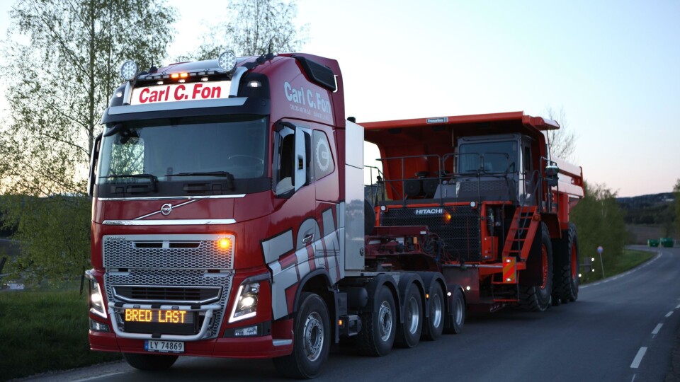 Ny tipptruck til Franzefoss