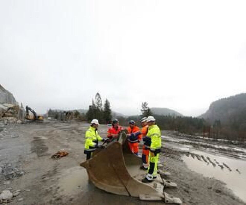 Fra venstre: Tor Kjetilson Moe (Gjerstad), Mads Bakken, Marius Halnes, Lunden (alle Skanska) og Svein Valle (Gjerstad). Fra venstre: Tor Kjetilson Moe (Gjerstad), Mads Bakken, Marius Halnes, Lunden (alle Skanska) og Svein Valle (Gjerstad).