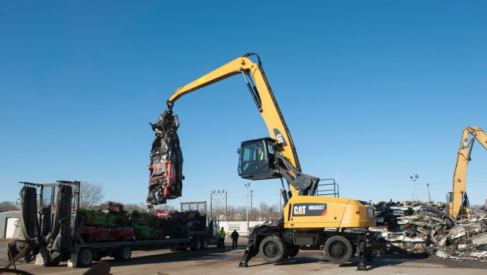 Den nye 40-tonneren MH3037 indikerer at Caterpillar nå tar opp kampen i materialhåndteringsmarkedet.