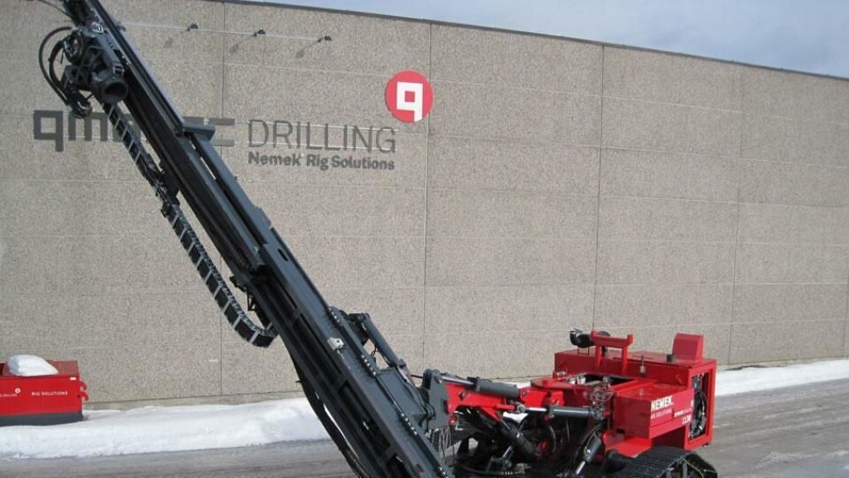 STØRSTEMANN: Fundamenteringsriggen 1130 er den største Vinje-bedriften Qmatec Drilling produserer.
