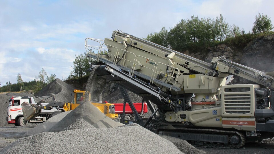 Alle pukkverk skal ha CE-merkingen på plass innen utgang av året. Her fra Toten Pukkverk.