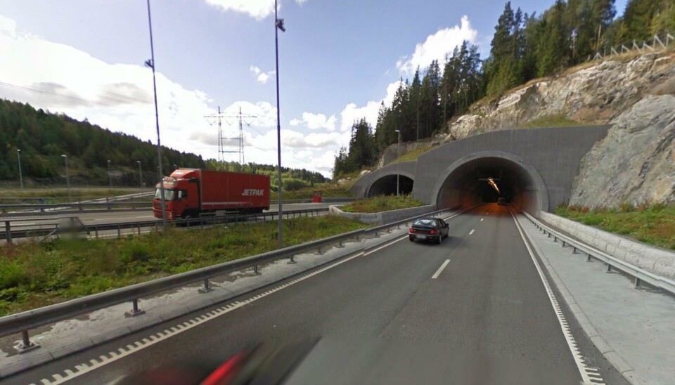 Nøstvettunnelen på E6 syd for Oslo er en av tunnelene som nå får DAB-dekning.