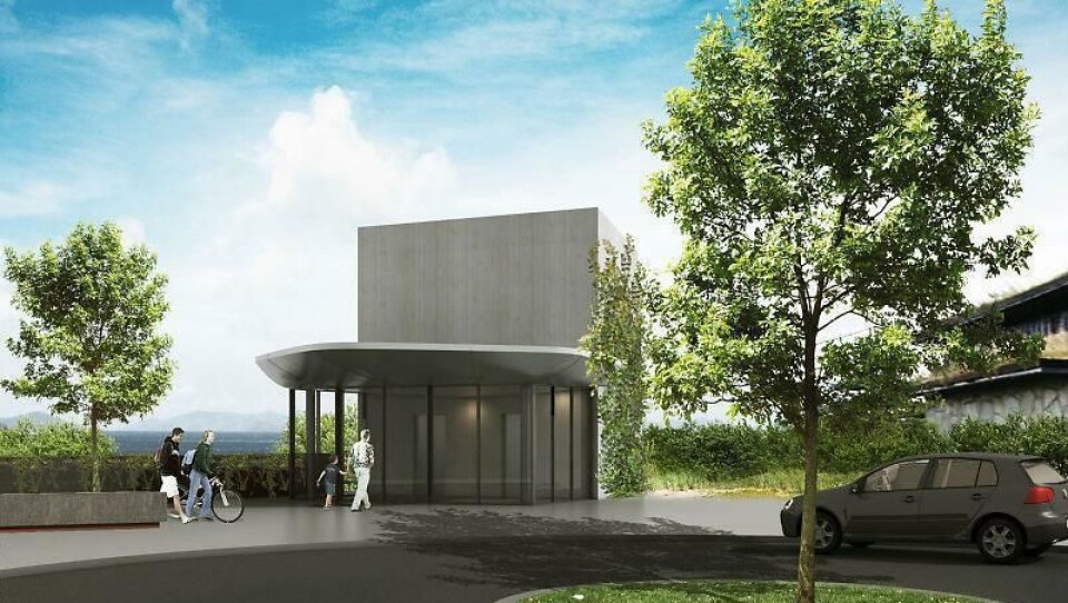 90 prosent av Holmestrands befolkning bor på toppen av fjellet, dit heisen går fra jernbanestasjonen 70 meter nedenfor. 90 prosent av Holmestrands befolkning bor på toppen av fjellet, dit heisen går fra jernbanestasjonen 70 meter nedenfor.