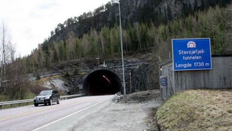 Stavsjøfjelltunnelen på E6 i Hommelvik er en av tunnelene som utbedres for å møte nye sikkerhetskrav og fornye eldre teknisk utstyr.