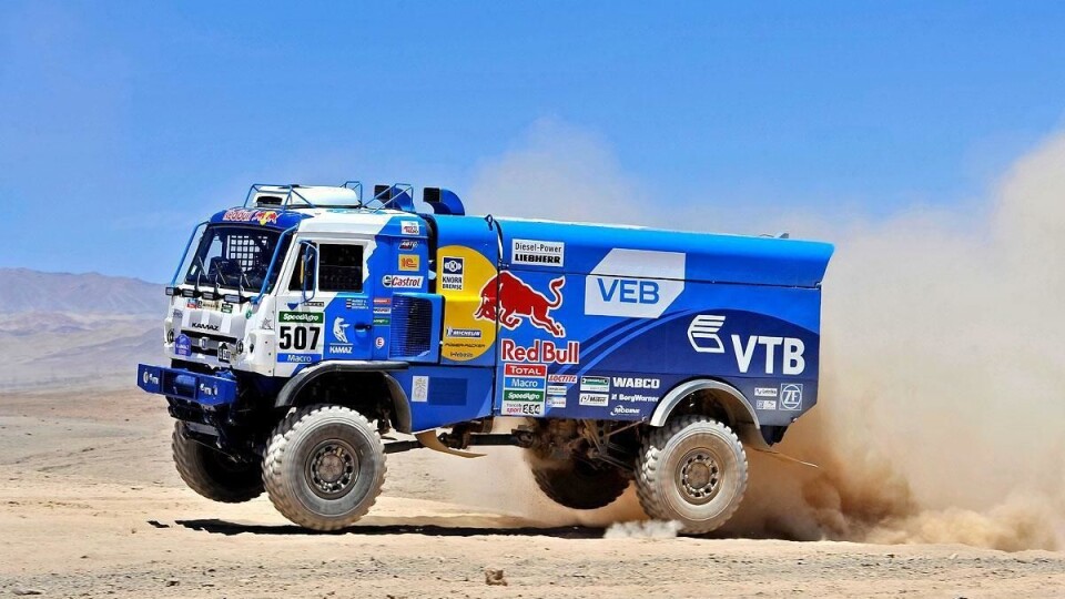 Vinnerbilen i lastebilklassen av Dakar 2015.