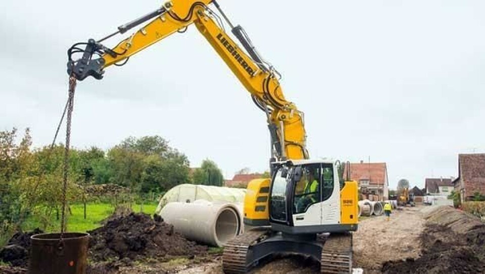 Liebherrs nye R926 Compakt har delt bom, lite overheng ved sving og automatisert redskapsskifte.