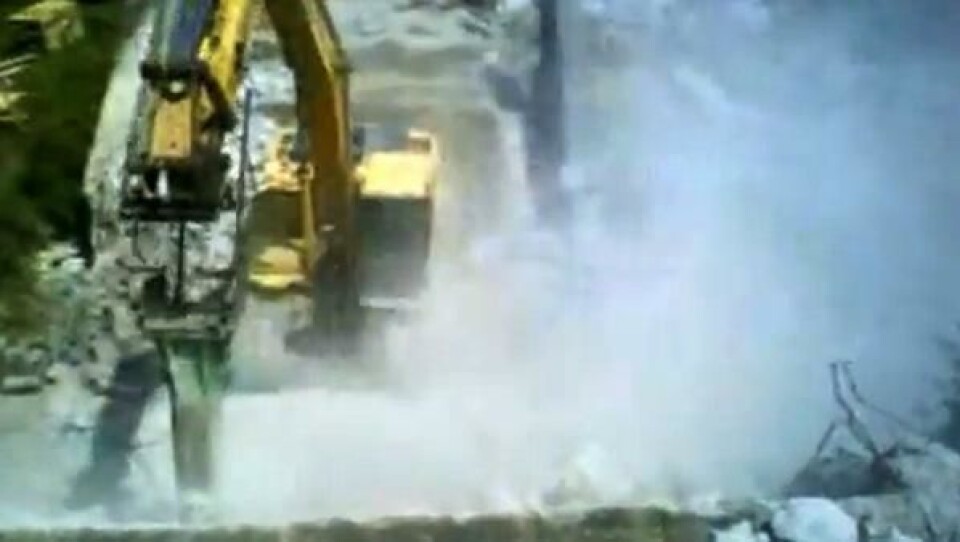 River ned bru - og seg selv