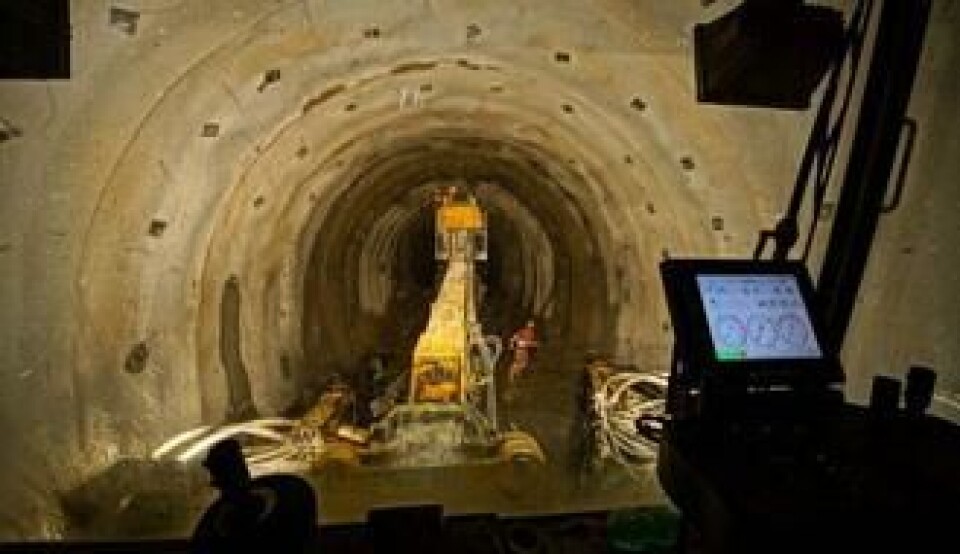 Et blikk fra førerplass. 70% av BBT (Brenner Base Tunnel) skal drives med TBM. Resten tas ut med konvensjonell boring og sprengning. Et blikk fra førerplass. 70% av BBT (Brenner Base Tunnel) skal drives med TBM. Resten tas ut med konvensjonell boring og sprengning.