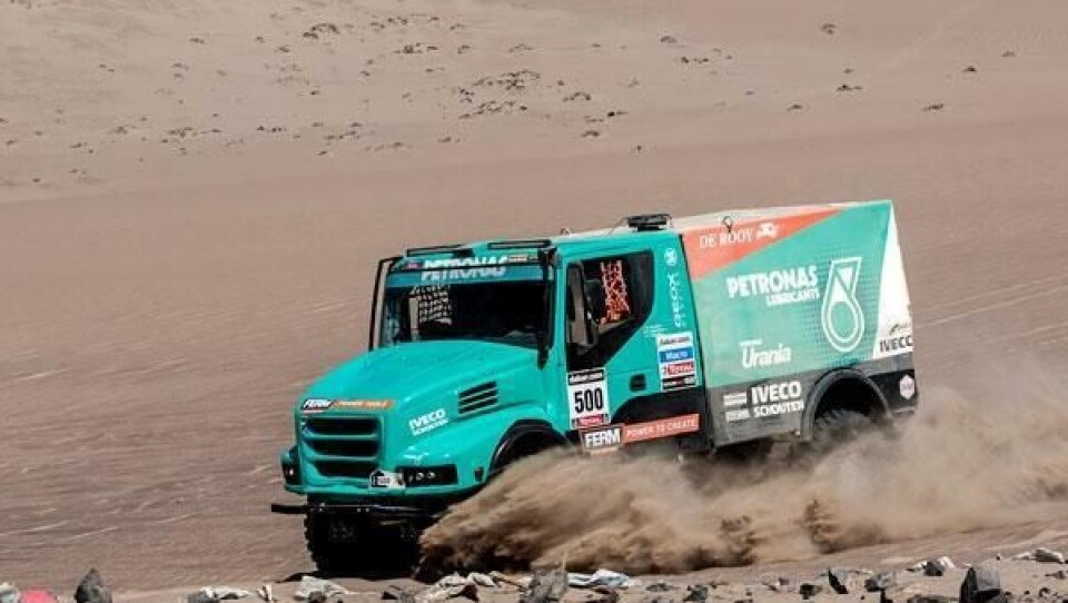 De Rooy har startnummer 500 på lastebilen i årets Dakar fordi han vant klassen i fjor.
