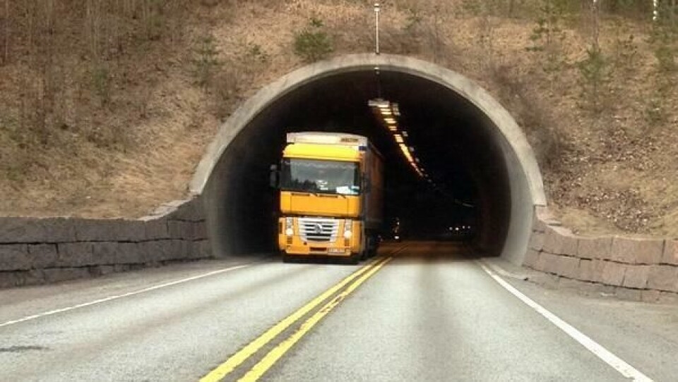 Tungbilsjåfører har tunnelfrykt.