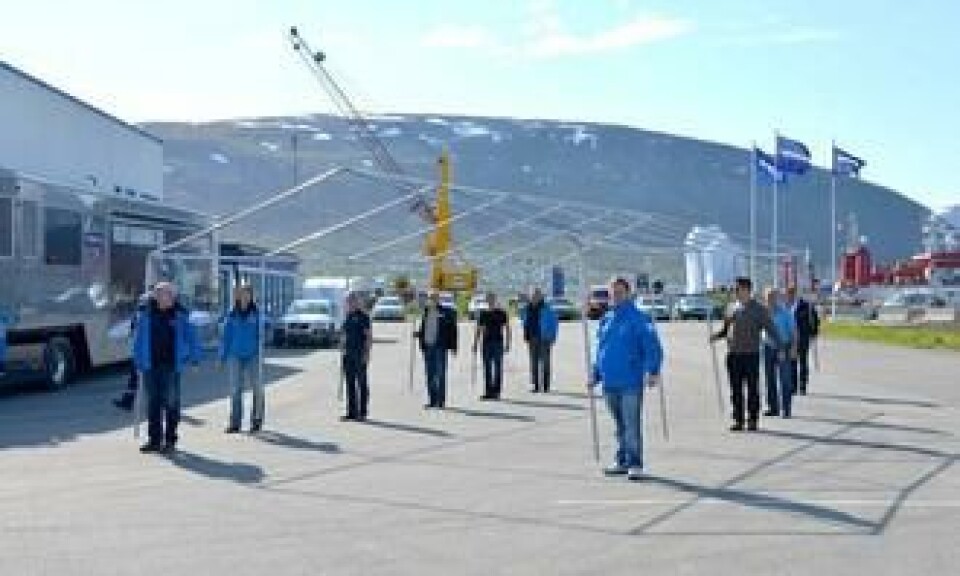 Rigging i Tromsø.