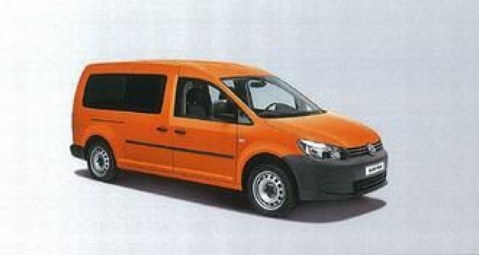 Til lang utgave av VW Caddy kan det leveres en innredning spesielt beregnet for landmålere. Her er det skuffer og hyller for alt av utstyr, mens førerkabinen har plass for tre personer.