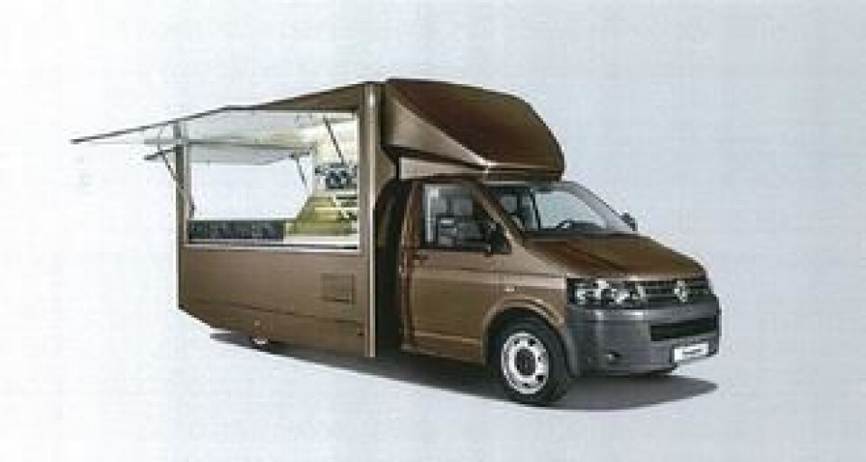 Dette er en rendyrket salgsvogn bygd på 3,5-tonns Transporter av FSN Fahrzeugtechnik etter chassismodifisering hos AL-KO. Innvendige mål er 3620 x 2270 x 2170 mm, og det er tilkoblingsmuligheter for både strøm og vann.